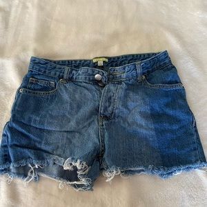 Gianni Bini two toned cut off jean shorts